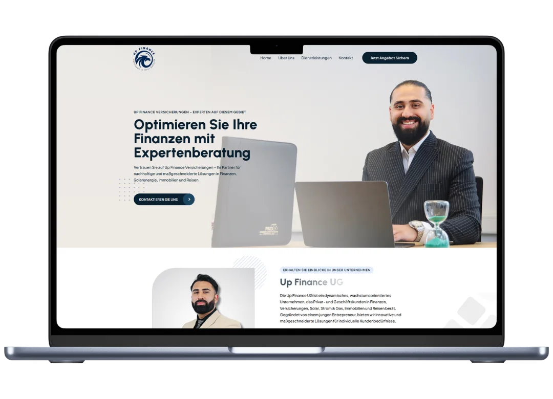 Up Finance UG – Website Vorschau