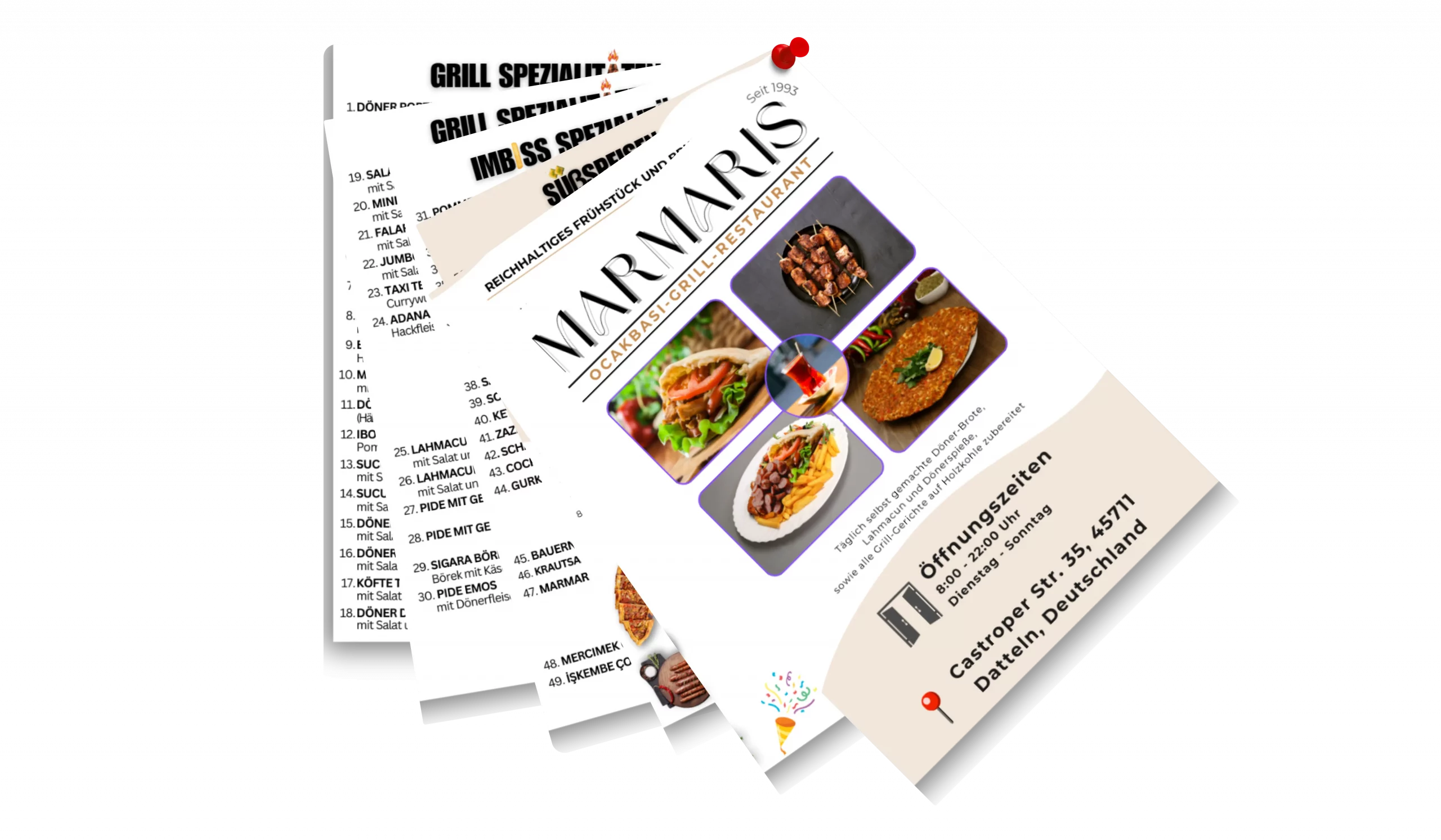 Restaurant Menu Flyer Design Services German new img
