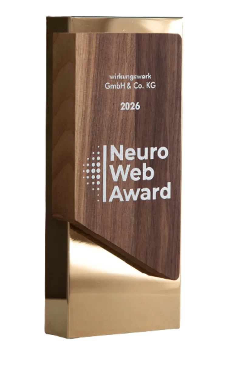 Neuro Web Award 2026 Trophäe