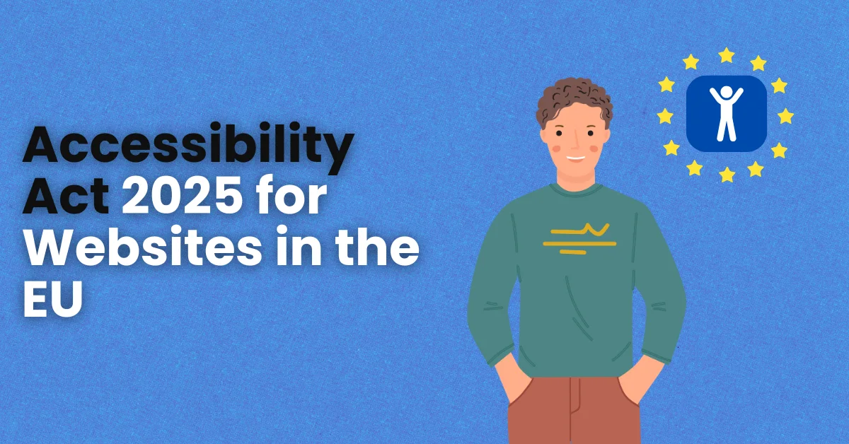 Illustration for the Accessibility Act 2025 for websites in the EU.