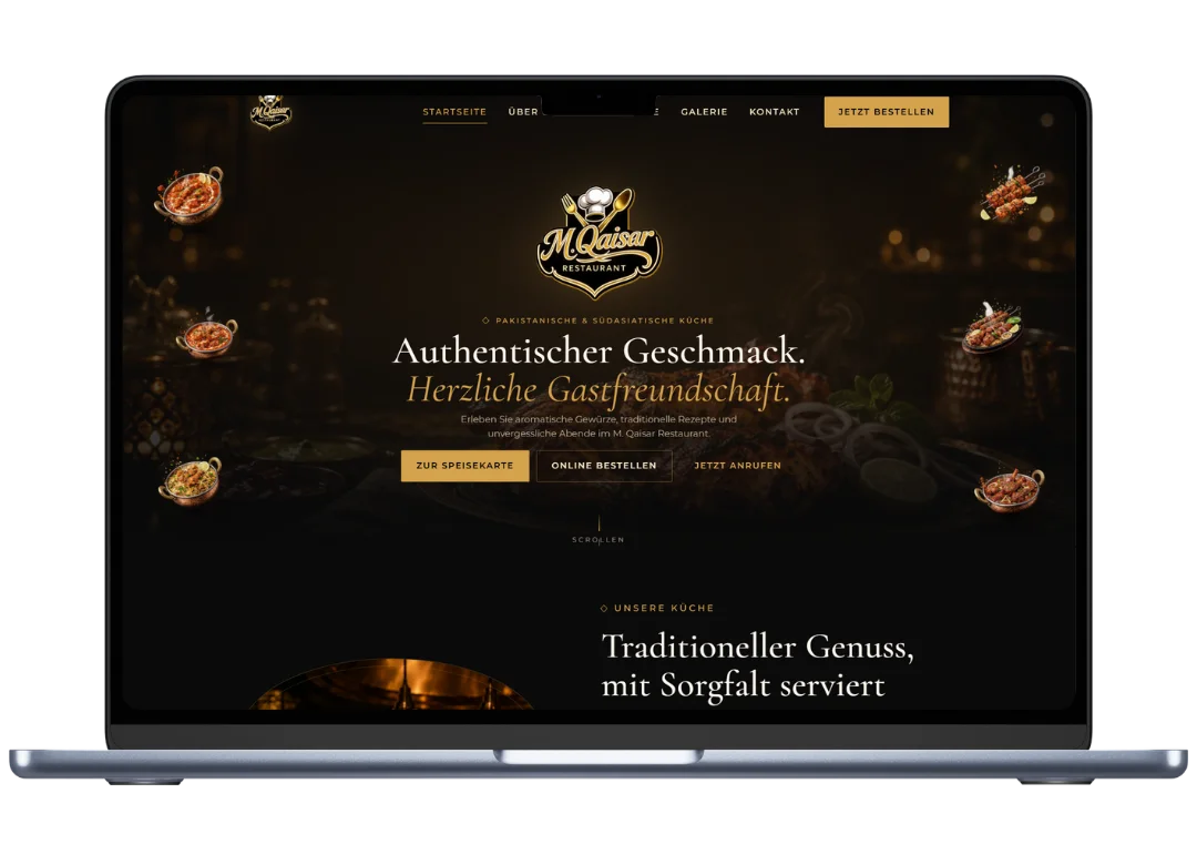 Webdesign Agentur M.Qaisar restaurant
